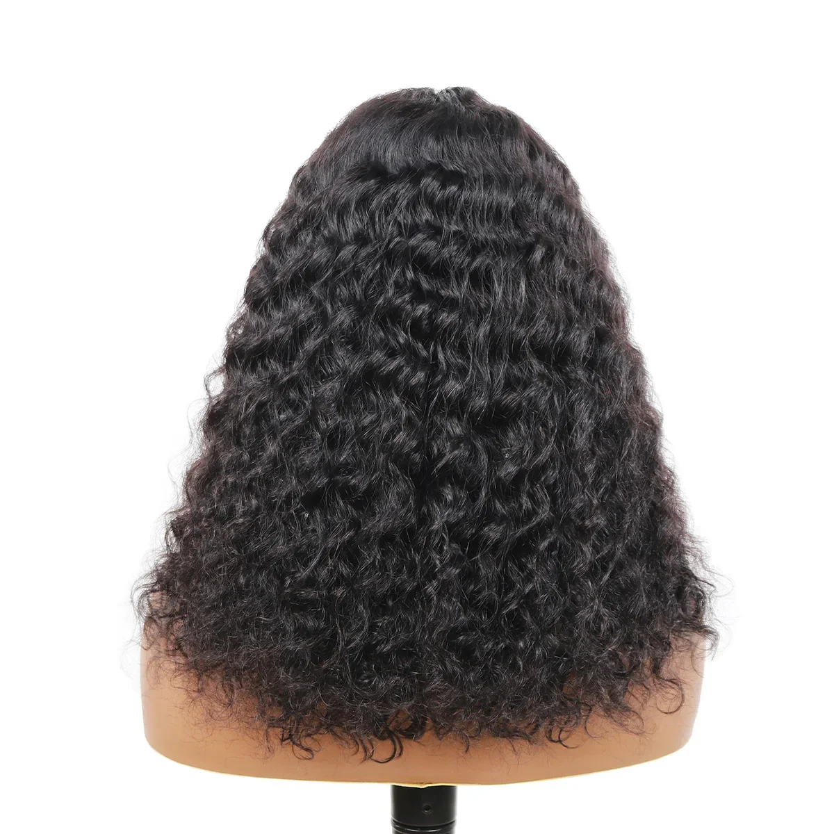 Deep Wave Bob Wig 180 Density T Part Lace Frontal Human Hair Peruvian Remy Curly Short Bob Wig_voghion.com