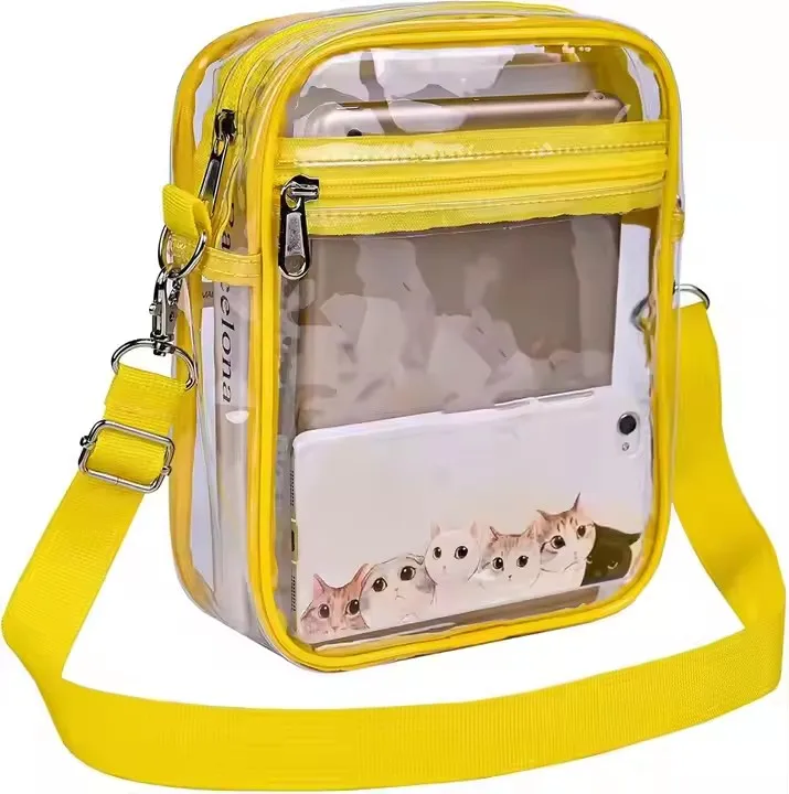Clear Crossbody Purse - Stadium Approved Transparent Bag For Concerts & Events