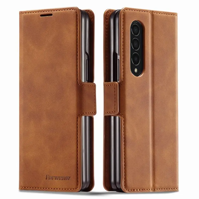 vrijheid welzijn Hong Kong Card Slots Wallet Case For Samsung Galaxy Z Fold 3 5g Cover Luxury Leather  Business Protector Slim Bookcase Zfold3 Z Fold 4 - Buy Case For Samsung  Galaxy Z Fold 3,Leather Case