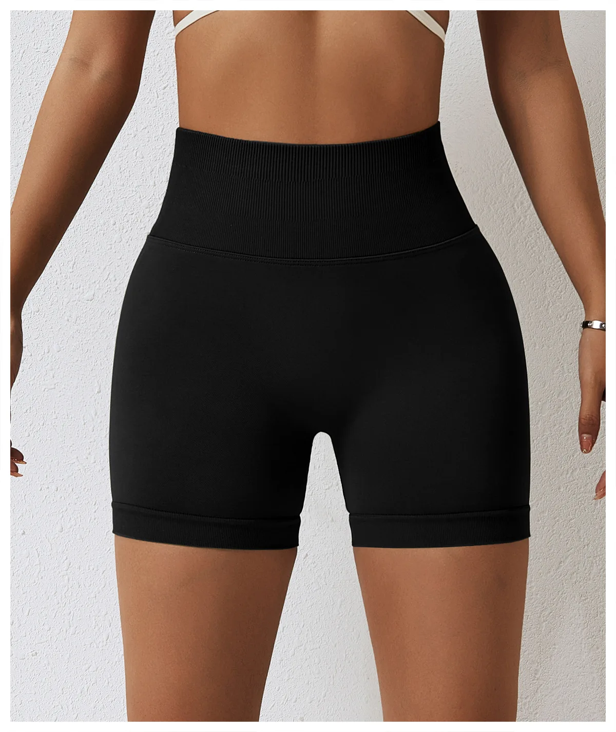 Seamless Gym Shorts Women Quick Drying Soft High Waist Butt Lift Yoga
