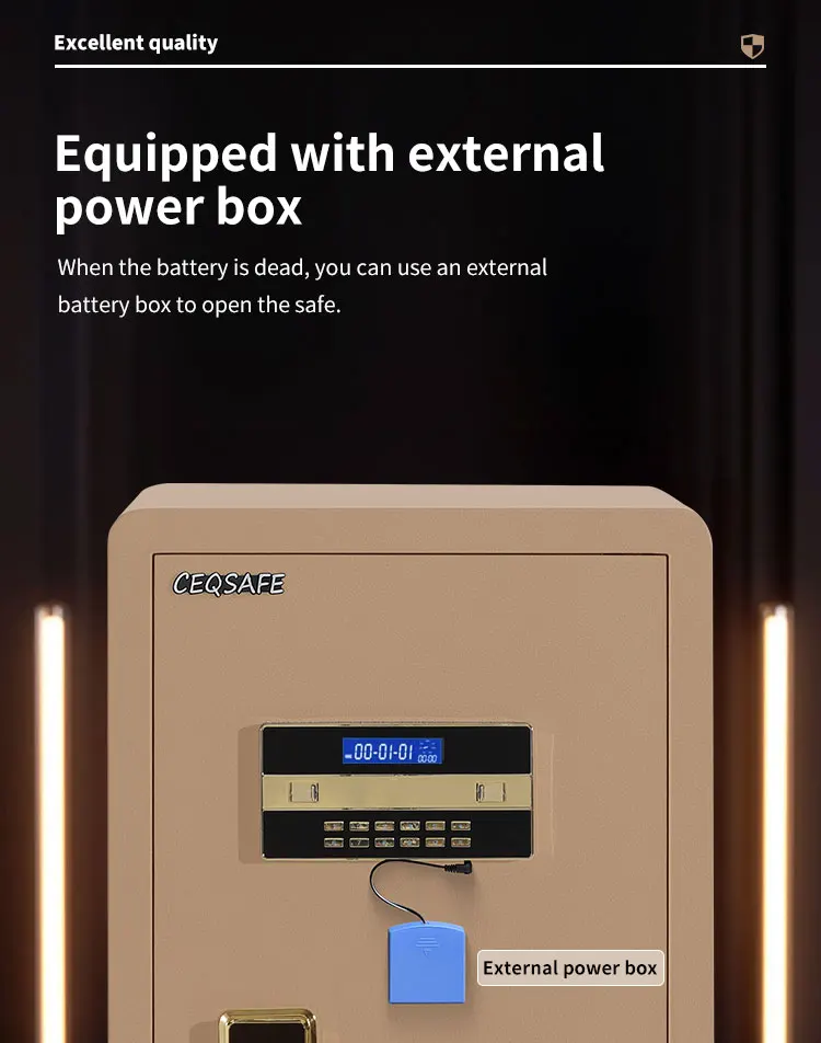 CEQSAFE Electronic Lock Hotel Safe Deposit Box Fireproof Home Jewelry Money Storage Safe Box manufacture