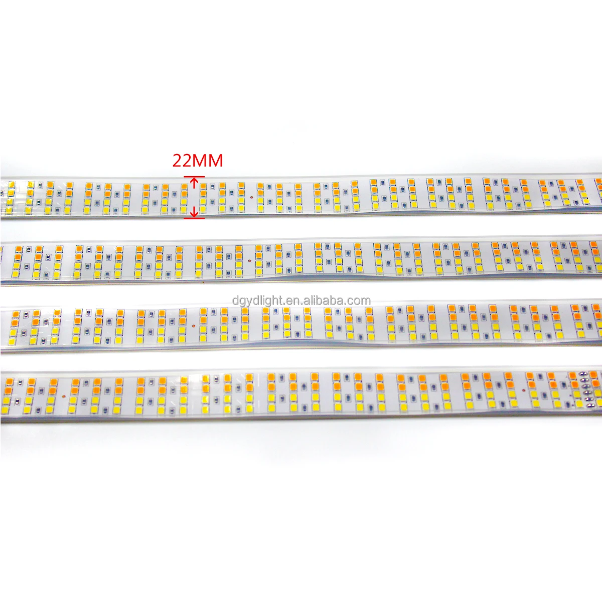 Sequential Animation Quad Row Switchback Wheel Lights Ring With White