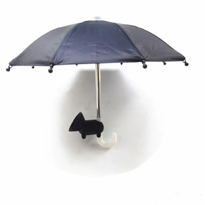 Mini Outdoor Mobile Phone Umbrella Holder With Silicone Suction Cup