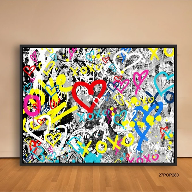 手描きの壁アート落書きストリートポップアートアクリル絵の具