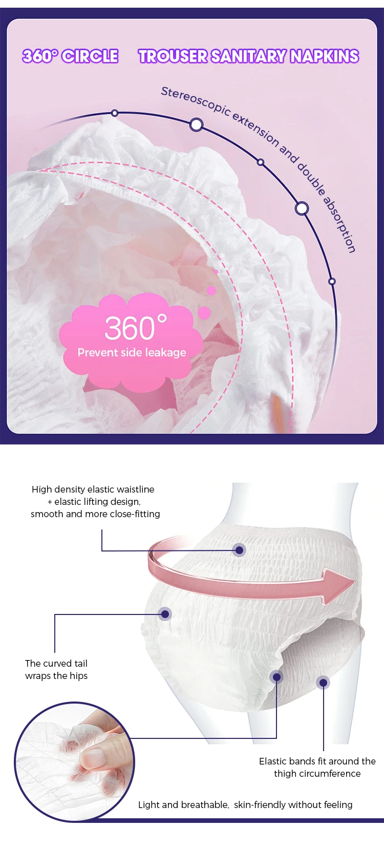 Ladies Period Panties Underwear Girls Teenager Panty Periode