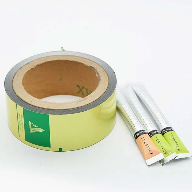 كيس تغليف بثلاث طبقات من المواد المغطاة بلاستيكياً، لفة فيلم الألومنيوم للتغليف