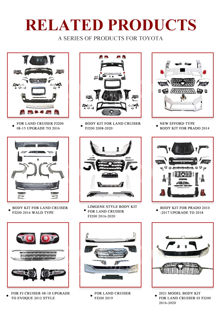 Carbest Newest Moulding Car Body Kit For Land Cruiser Lowprofile