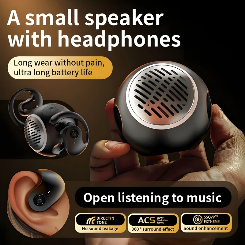 New Arrival 2 in 1 JM13 OWS Sports Headphone Air Conduction Hifi Stereo Earphone JM13 Pro Mini Outdoor Wireless Portable Speaker