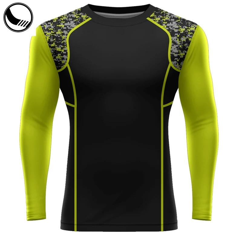 Blank Mma Rash Guard Custom logo