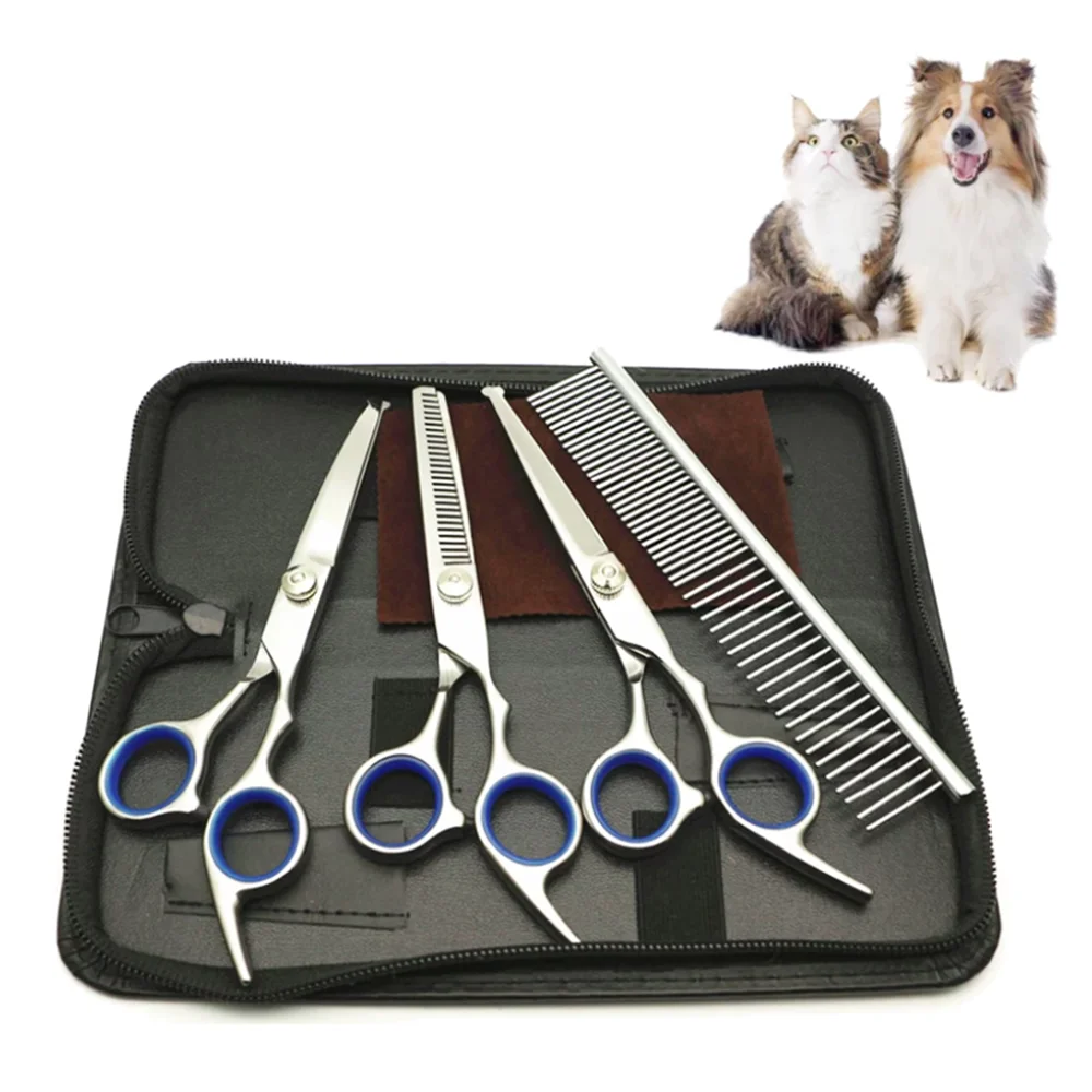 what are curved dog grooming scissors used for