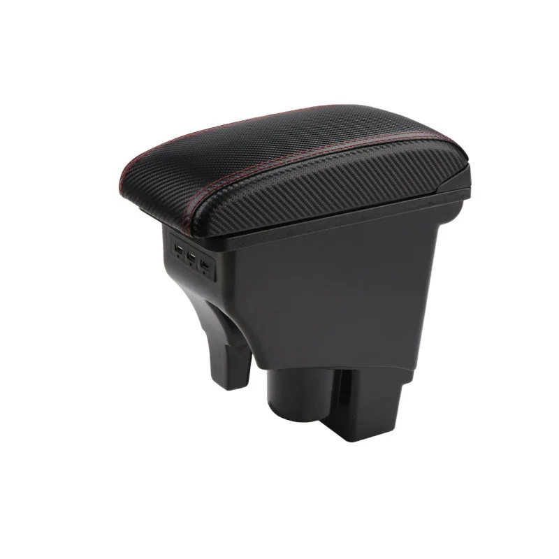 product multifunction universal various models car central control leather car armrest box with usb port-7
