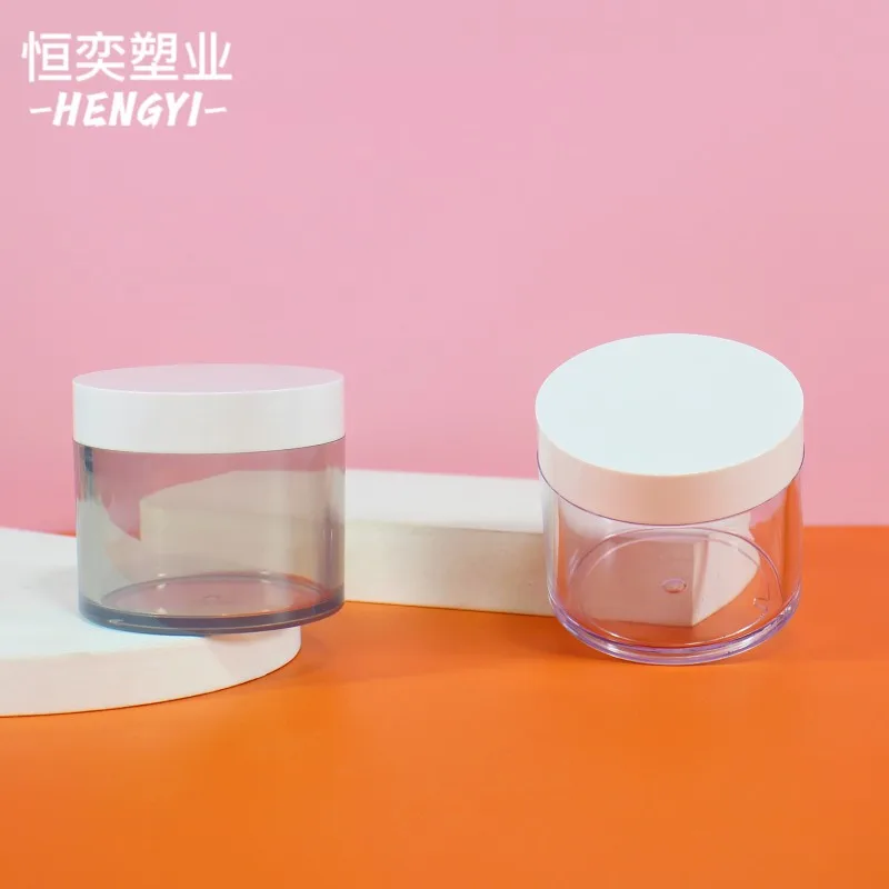 Ps Cream Jar 120ml 220ml Custom Refillable Luxury Plastic Cosmetic Jar for Cream Scrub With Cap