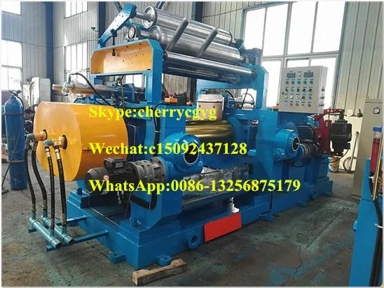 XK-450D Automatic Stock Blender Two Roll Open Mixing Mill / Rubber Mixing Mill / Open Mixer