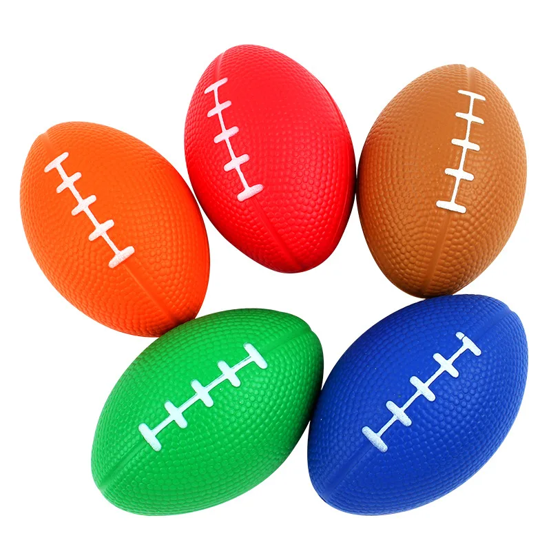 PU Stress Relief Squeeze Sponge Rugby Fidget Toys Decompression Vent ...