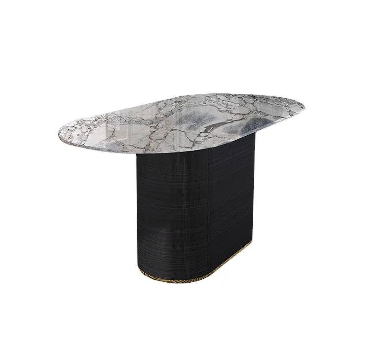 product ydstone polished black and white marble dining table natural stone countertops vanity tops  table tops-1