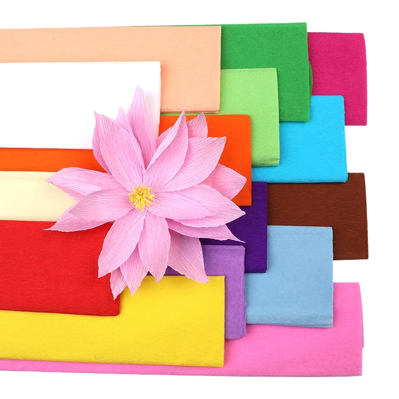 Extra Thickness Colorful Crepe Paper Roll Manufacturer for Gift Wrap Handcrafts