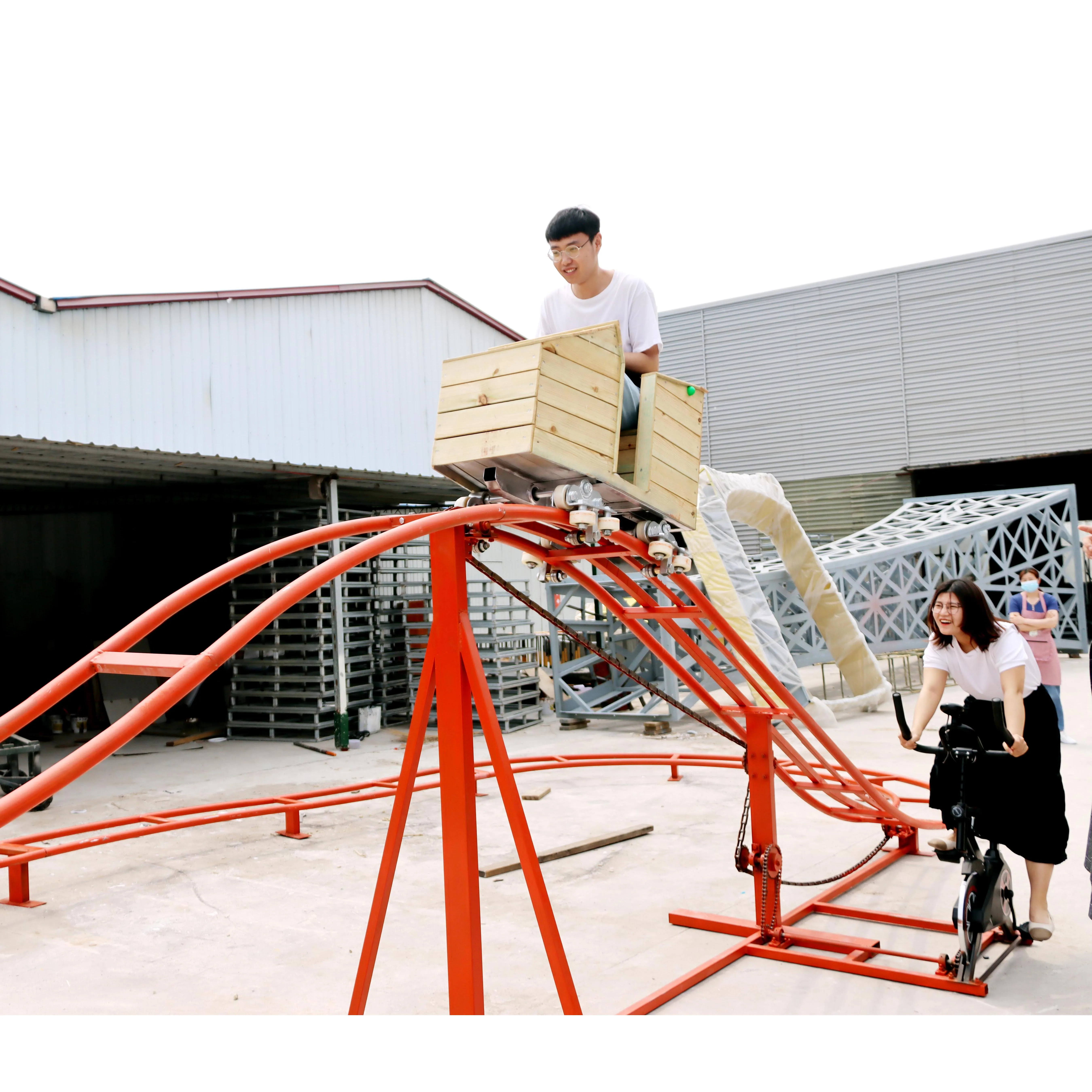 ミニジェットコースター 室内用遊具 家族向けエンターテイメント自転車用ミニジェットコースター父親用