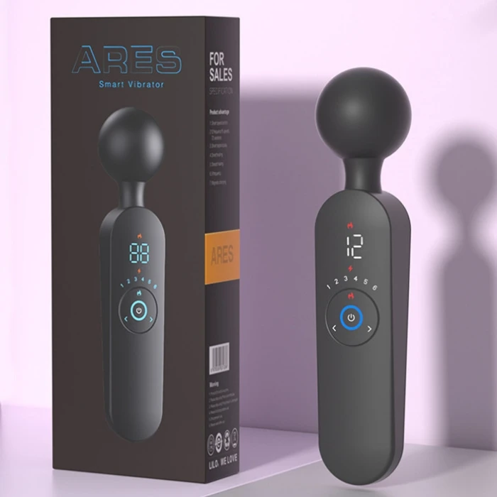 Wand massager body-safe silicone construction