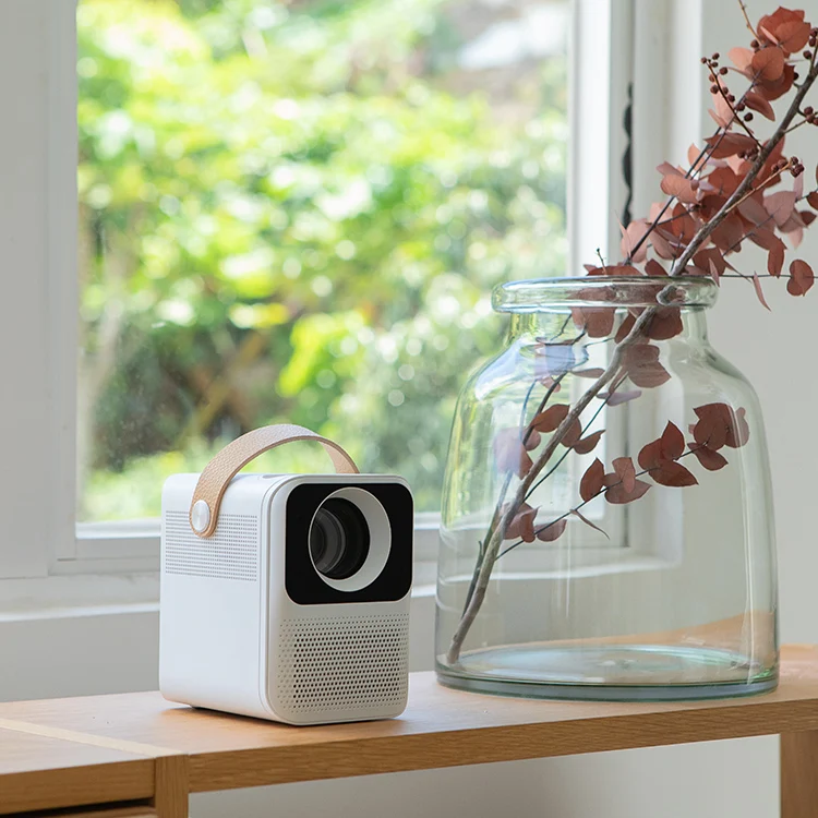 WOWOTO Fashion Design LED LCD Android 9.0 Smart Video 1080P Full HD Home Theatre Mini Projector