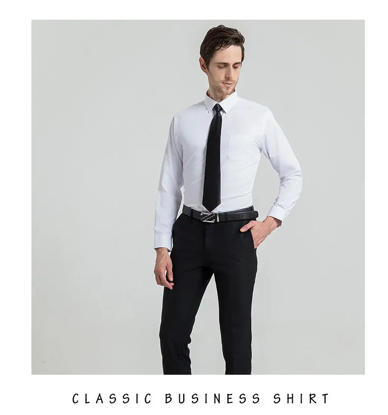 Hersteller Großhandel Custom New Blank Shirt Herren Langarm Slim Business Formal Wear Professional Plus Size679_voghion.com