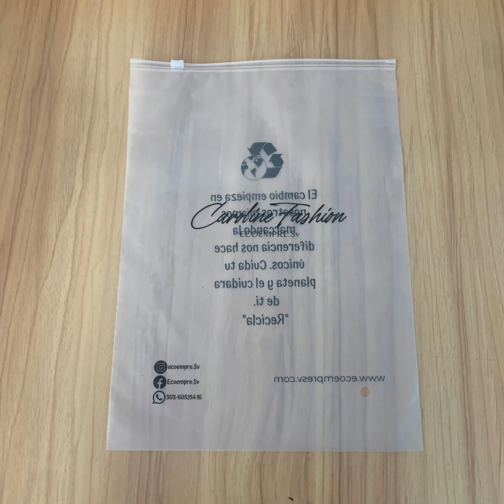 Custom Your Own logo Recycled Pouches Frosted Apparel Ziplock Shipping Clothing Packing Bag Plastic Bags Zipper Poly