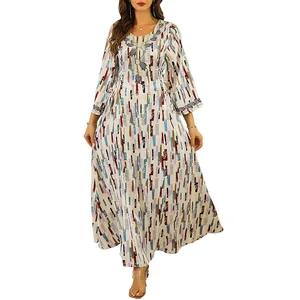 Muslim hot diamond robe women's clothing Dubai Turkish ladies robe wholesale long skirt