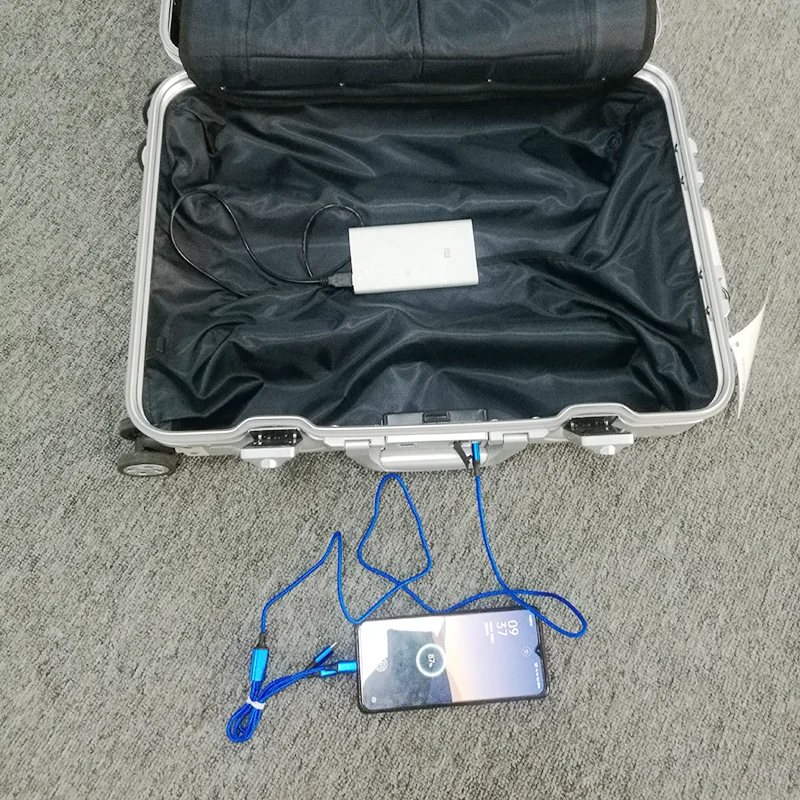 New Life Automatic Intelligent Unlocking Luggage Smart Suitcase Trolley