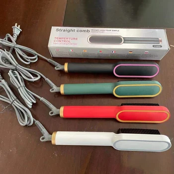 New Product Ideas 2022 Multi-Function Beauty Personal Portable Fast Hair Curling Iron Comb Flat Iron Hair Straightener Brush