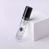 Perfume Bottle with black lid with line
