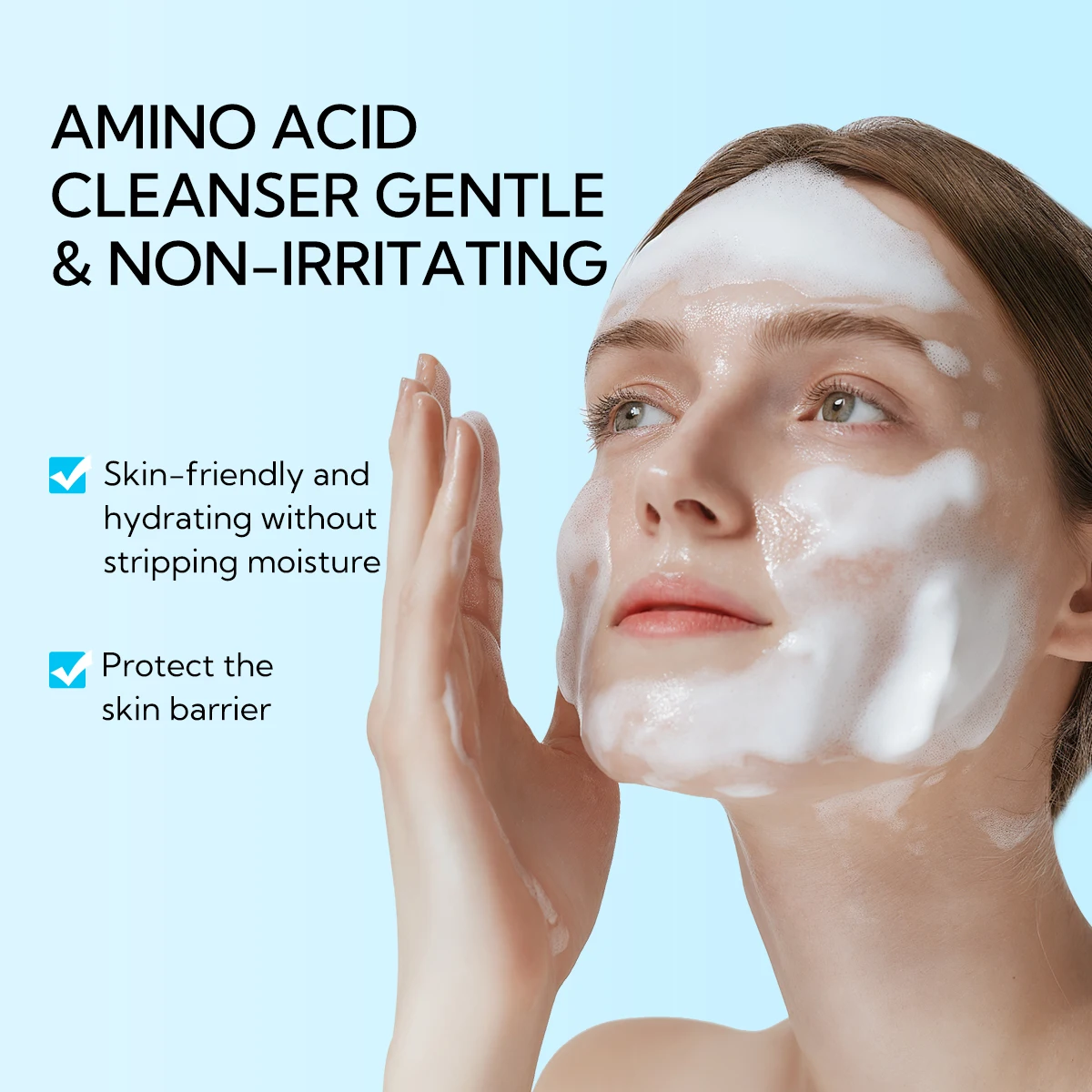 Lanbena Private Label Cleanser Face Wash for Women Whitening Acid Facial Cleanser