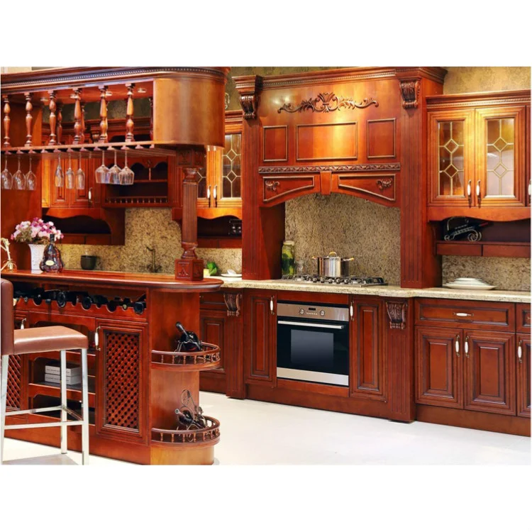 Classical Modular Solid Wood Kitchen Cabinet Cherry Cabinet Buy Solid Wood Kitchen Cabinet Classical Kitchen Cabinet Modular Kitchen Cabinets Product On Alibaba Com