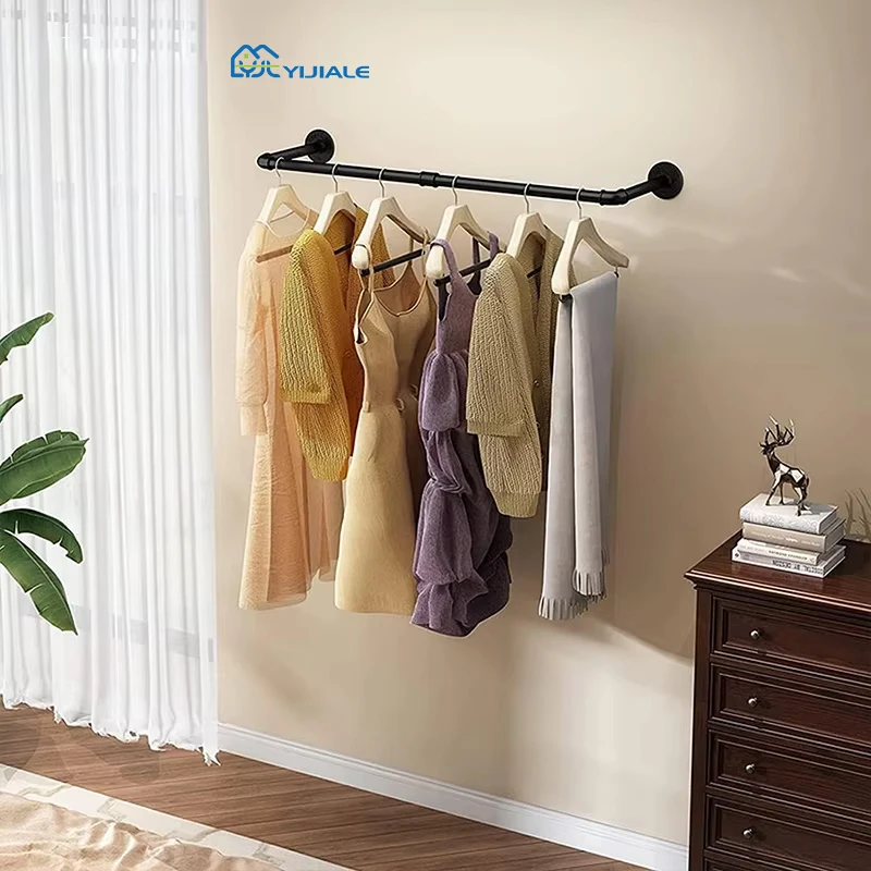 YIJIALE Metal Garment Rack Clothing Rack Floor Hanger Clothes Rack for Home