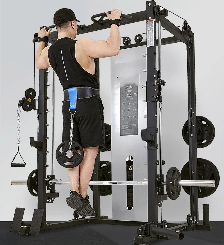 Commercial Gym Equipment Multi-Function Station-Smith Machine & Fitness Squat Frame Gantry Combination