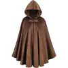 Brown suede cape