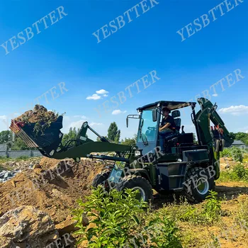 China WZ30-25A Wheel Loader Backhoe New Mini Tractor YUNNEI Engine 4x4 Front End Loader Backhoe Bucket CE/EPA Certified