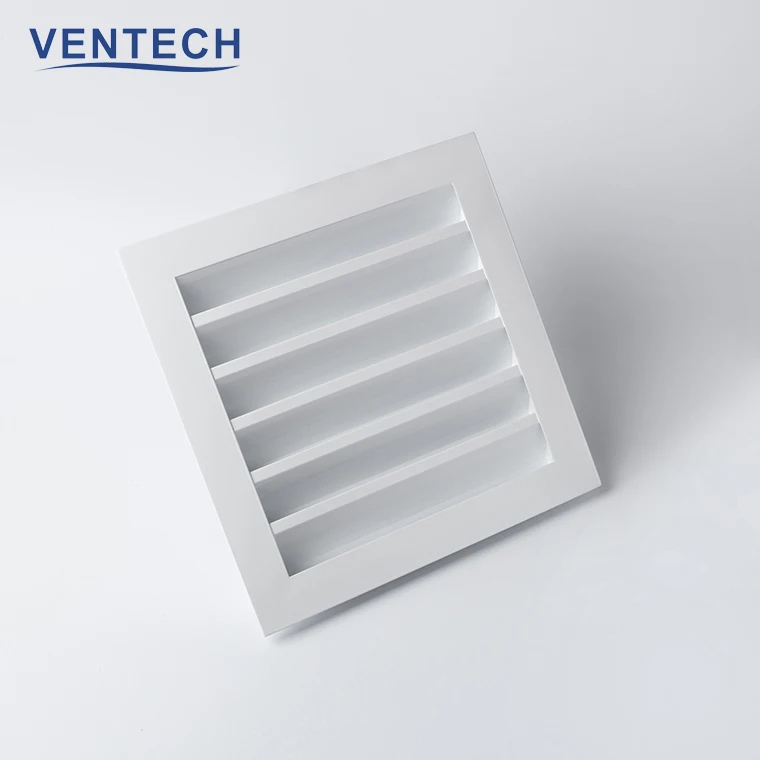 Hvac wall mounted ventilation weather louver with wire mesh