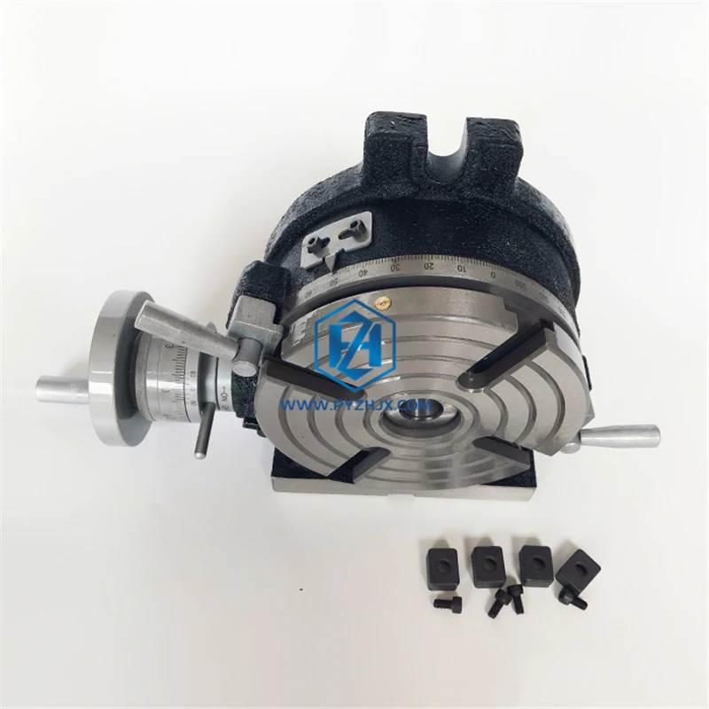 CNC Manual Rotary Table HV4 HV6 HV8 HV10 Milling Indexing Table