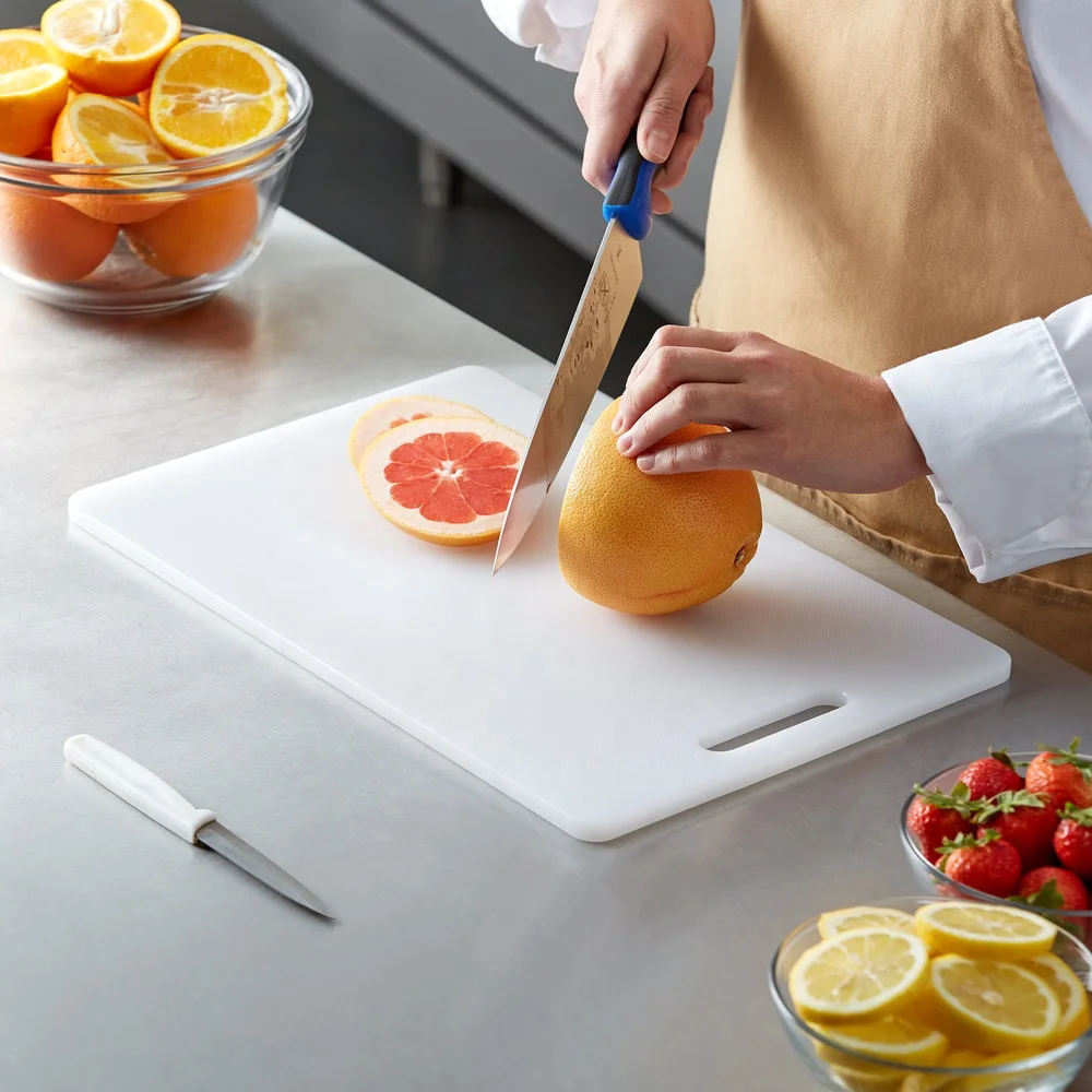 color-coded double-sided 33x20x1cm plastic cutting board