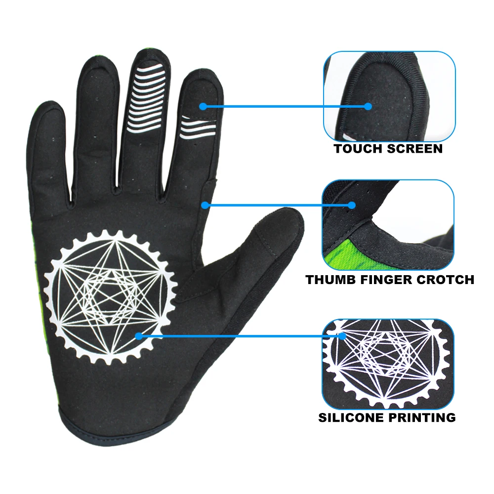 Gloves Genuine Leather Motocross Highway Auto Motorcycle Racing Sports Black
