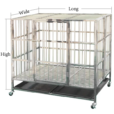 Stainless Steel Dog Cages by LIZE - Durable & Versatile