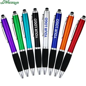 High Quality Custom Logo Retractable Plastic Business Gift Pen Sports Body 1.0mm Writing Width Soft Rubber Promotional