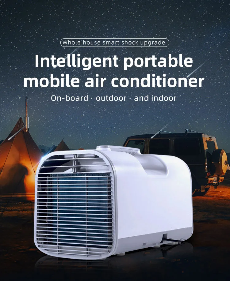 Outdoor Travel Camping 12/24v Portable Air Conditioner Dc Mini Air