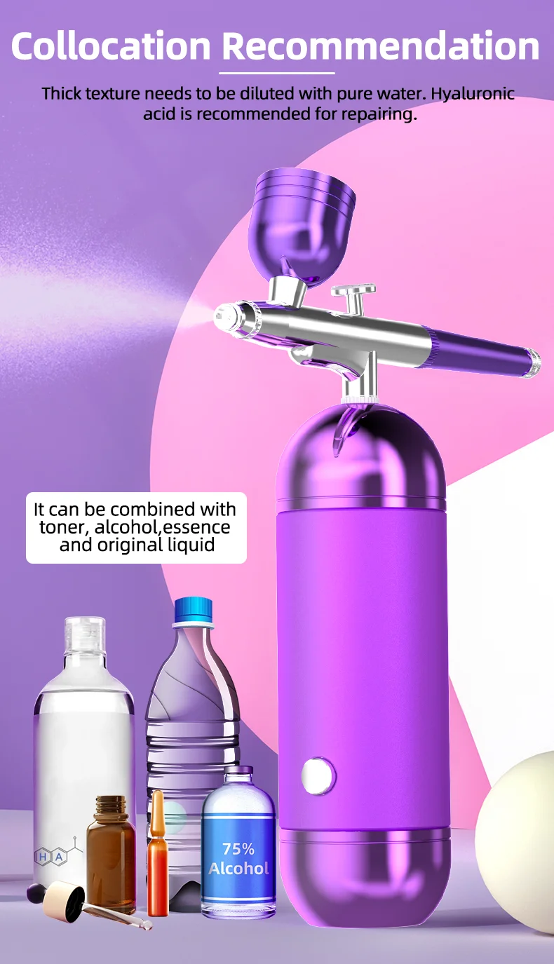 Home Use Beauty Equipment Cordless Airbrush Cake Decoration Compressor