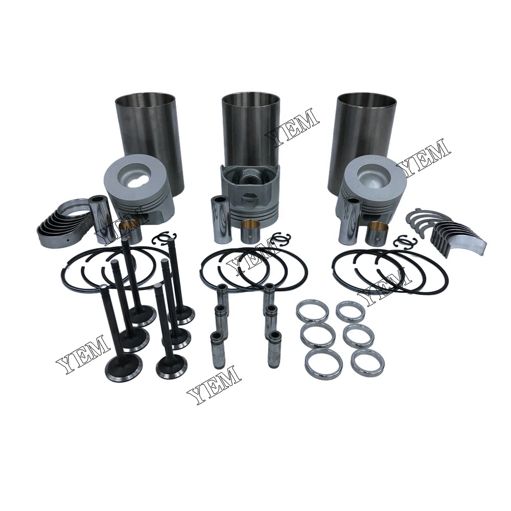 D1462 Overhaul Repair Kit With Valve Bearings Piston Rings Liner for Kubota Agricultural Spare Parts