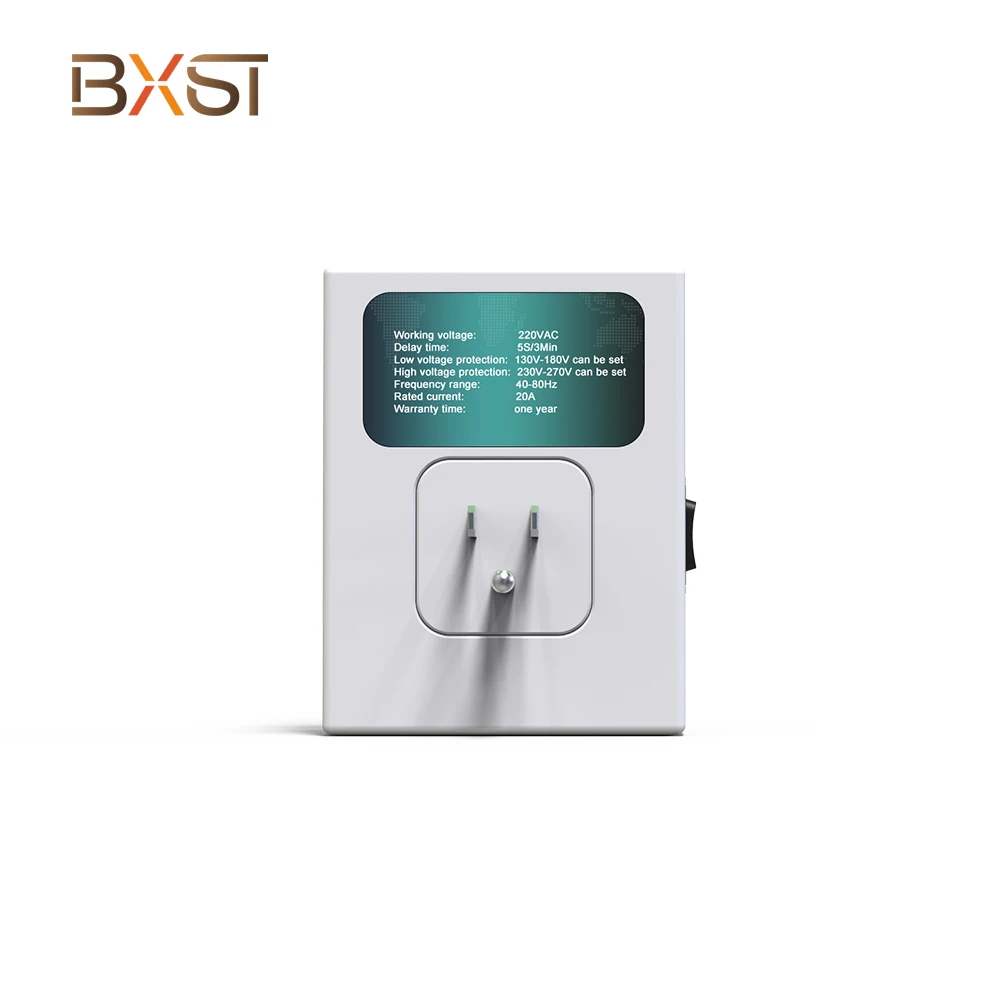 Voltage Protector Factory 220V Digital Display Refrigerator Air Conditioner Voltage Protector Socket for Home