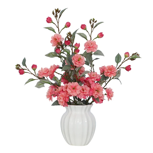 Luxury design artificial plant tabletop decoration artificial potted flower and pots