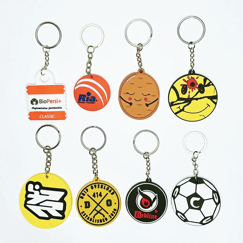 Factory Price Cute Soft PVC Rubber Key Ring Key Chain Custom Soft PVC ...