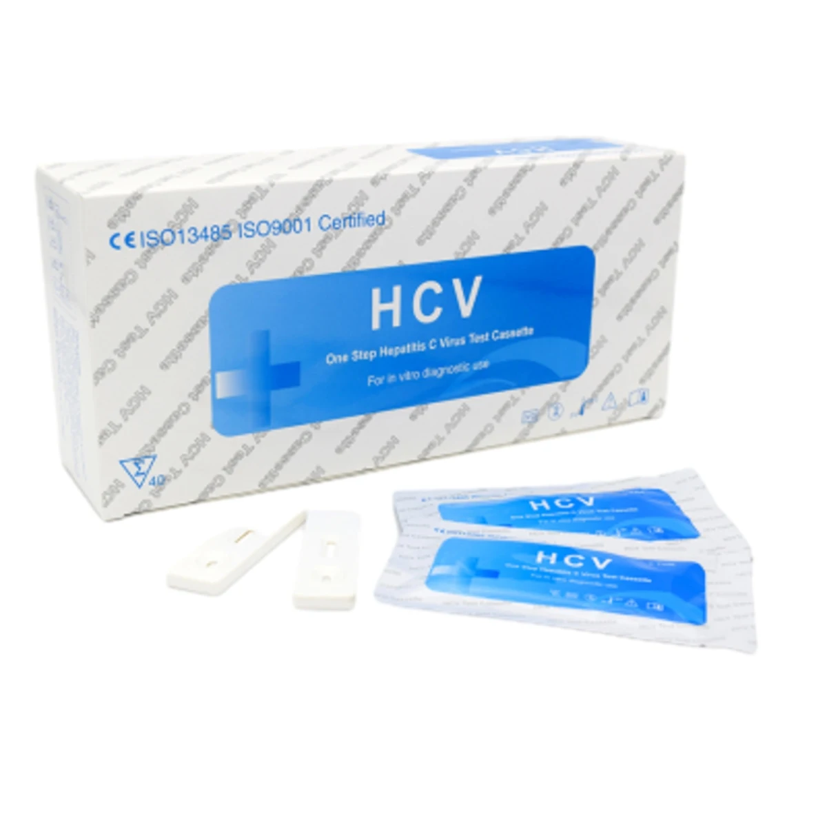 Medical Disposable Infectious disease 1 Step Quick Check 3.0 mm WB/Serum/Plasma HCV Test Cassette HCV factory