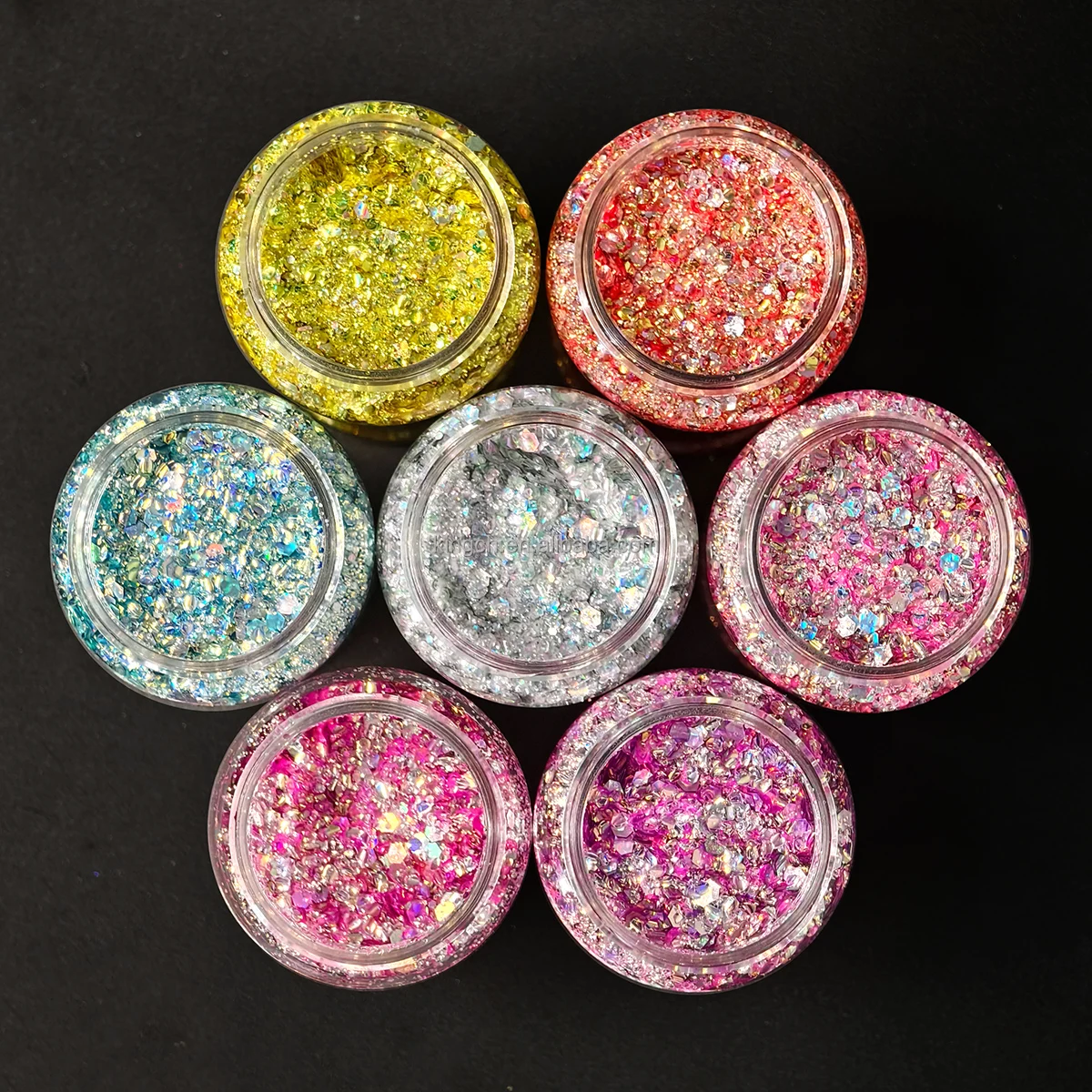 product top selling 2oz shaker shift bubble glitter color changing chunky mix glitter-10