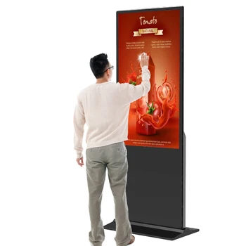 custom Floor Standing Kiosk 32-86 Inch Android Video Lcd Advertising Player Equipment Indoor Totem Digital Touch Signage Display